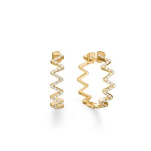 Vianna øreringe i 14kt guld med diamanter (1511184)