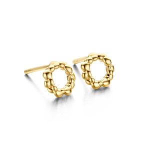 Pebbles øreringe i forgyldt sølv (42922)