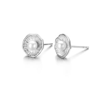 Rivaldi øreringe i sølv med ferskvandsperler (42931)