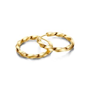 Linda øreringe i forgyldt sølv, 25mm (43002)