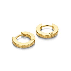 Canis øreringe i forgyldt sølv, 12mm (43012)